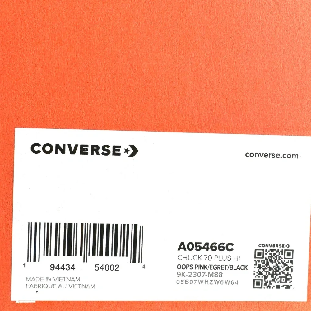 Converse Chuck 70 Plus High Top Shoes Skate Canvas Pink Women's Size A05466C - Picture 8 of 9